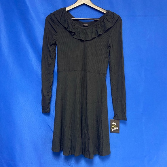 Art Class Girl’s Ribbed Long Sleeve Dress (2122) - Picture 1 of 5